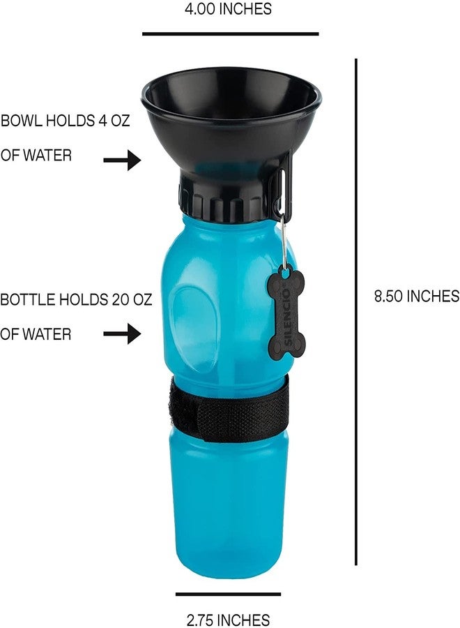 SILENCIO® Dog Water Bowl Bottle Sipper Portable Aqua Dog Travel Water Bottle Bowl 18-oz Dog Bottle 500ml Auto Dog Mug for Pets - Auto Dog Mug - 1Pcs (Multicolor) - Image 2
